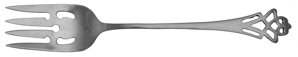 Pynchon (Sterling, 1910) Large Ramekin Fork by Lunt Silver-1