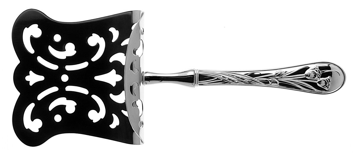 Quintessence (Sterling, 1990) Hollow Asparagus Server with Silverplate Hood by Lunt Silver-1