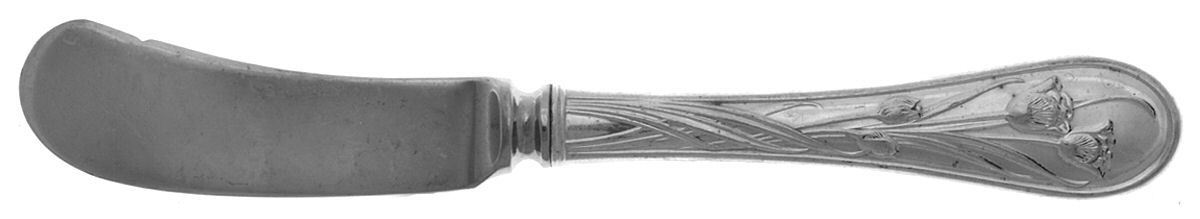 Quintessence (Sterling, 1990) Butter Spreader Hollow Hdl-Paddle/Stainless Blade by Lunt Silver-1
