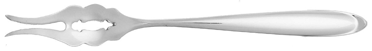 Raindrop (Sterling, 1959) Butter Pick with Two Tines and Pierced Bowl HC by Lunt Silver-1