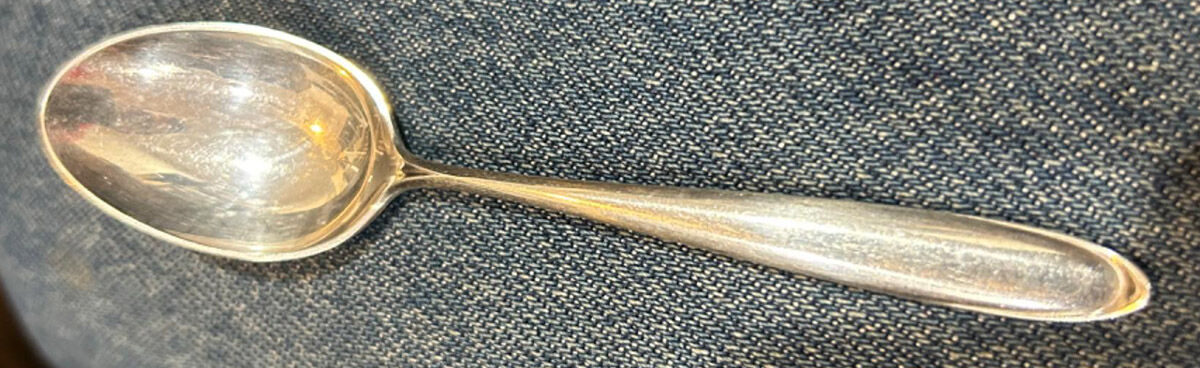 Raindrop (Sterling, 1959) Demitasse Spoon by Lunt Silver-1