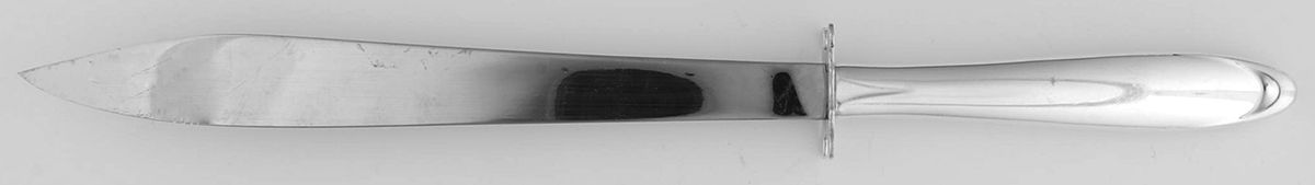 Raindrop (Sterling, 1959) Large Carving/Roast Knife StnlBl w/Sterling Guard by Lunt Silver-1