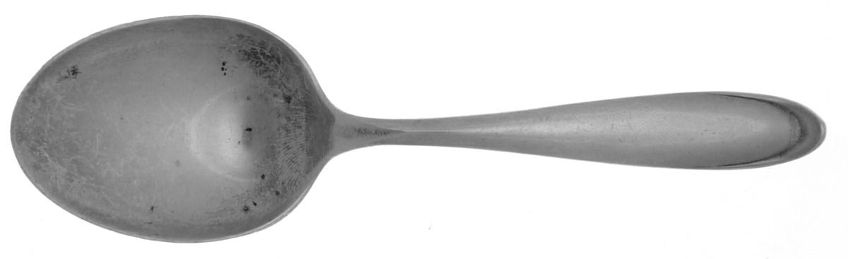 Raindrop (Sterling, 1959) Straight Handle Baby Spoon by Lunt Silver-1