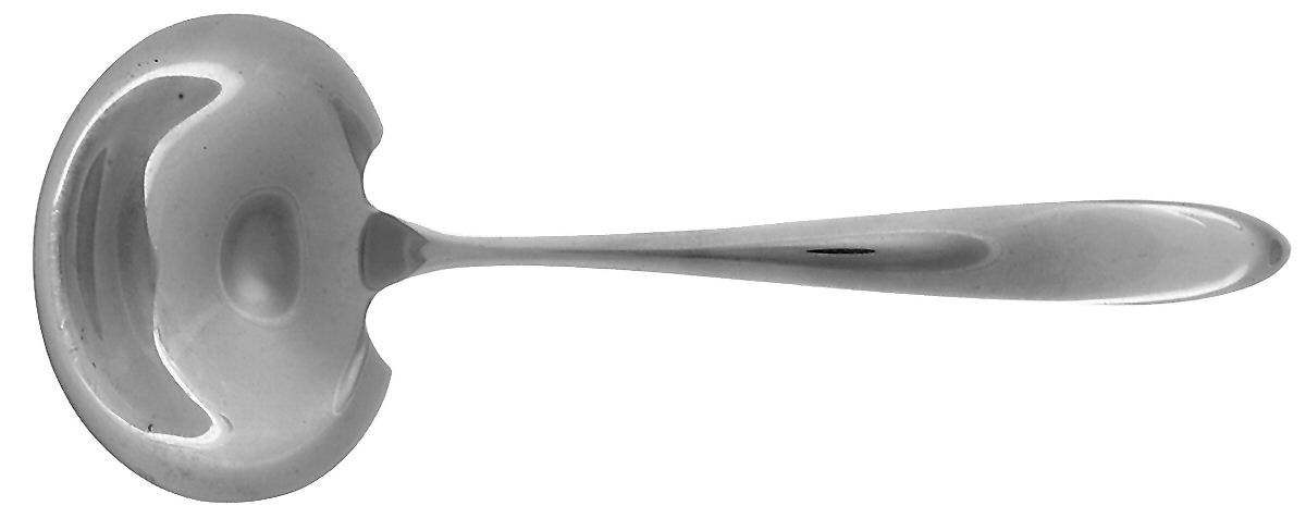 Raindrop (Sterling, 1959) Solid Gravy Ladle by Lunt Silver-1
