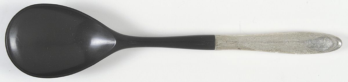 Raindrop (Sterling, 1959) Salad Serving Spoon with Plastic Bowl by Lunt Silver-1