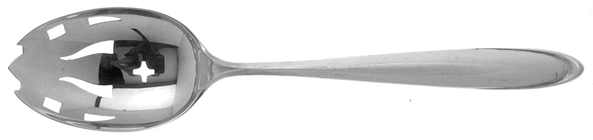 Raindrop (Sterling, 1959) Pierced Tablespoon (Serving Spoon) by Lunt Silver-1