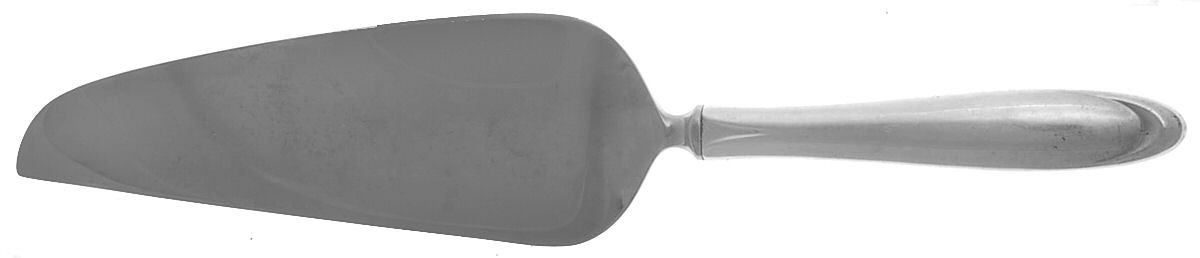 Raindrop (Sterling, 1959) Pie & Cake Server with Stainless Blade by Lunt Silver-1