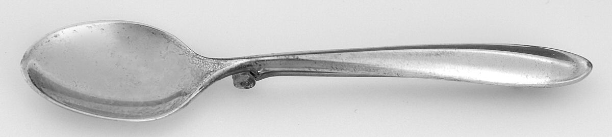Raindrop (Sterling, 1959) Lapel Pin by Lunt Silver-1