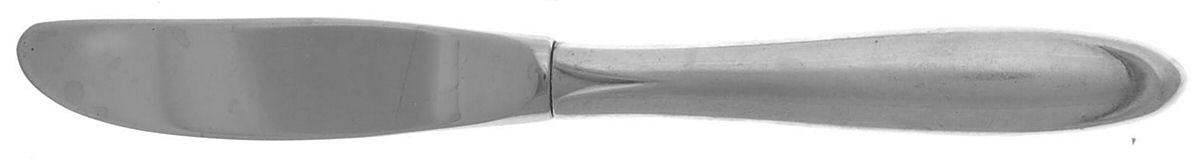 Raindrop (Sterling, 1959) Modern Hollow Butter Spreader (Stainless) by Lunt Silver-1