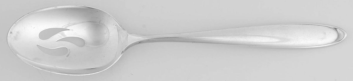 Raindrop (Sterling, 1959) Pierced Tablespoon (Serving Spoon) by Lunt Silver-1
