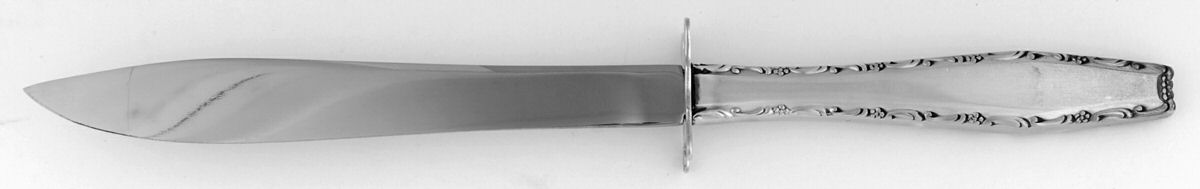 Rapallo (Sterling, 1968) Small Carving Knife W/Sterling Guard by Lunt Silver-1