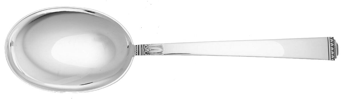 Regency (Sterling, 1935) Large Solid Berry/Casserole Spoon by Lunt Silver-1