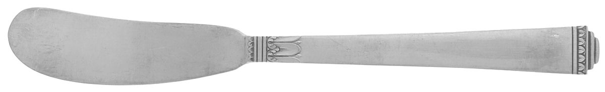 Regency (Sterling, 1935) Flat Handle Butter Spreader by Lunt Silver-1