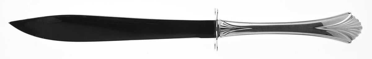 Regency Shell (Sterling, 1989) Small Steak Carving Knife with Stainless Blade by Lunt Silver-1