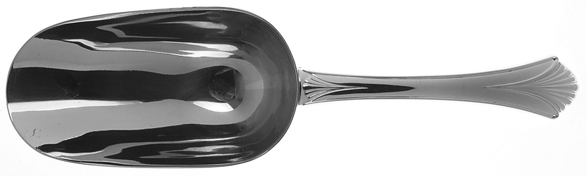 Regency Shell (Sterling, 1989) Ice Scoop with Silverplate Bowl by Lunt Silver-1