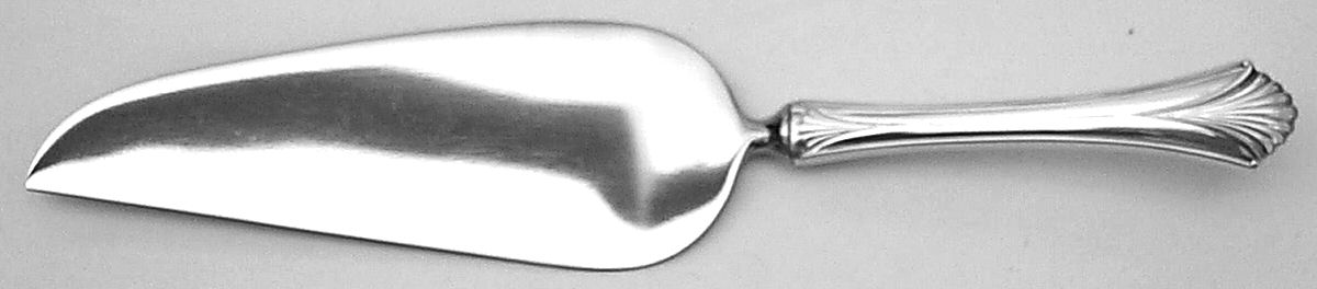 Regency Shell (Sterling, 1989) Pie & Cake Server with Stainless Blade by Lunt Silver-1