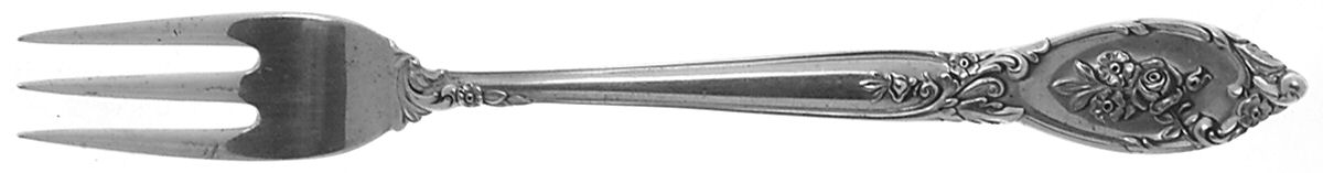 Rose Elegance (Sterling, 1958) Cocktail/Seafood Fork by Lunt Silver-1