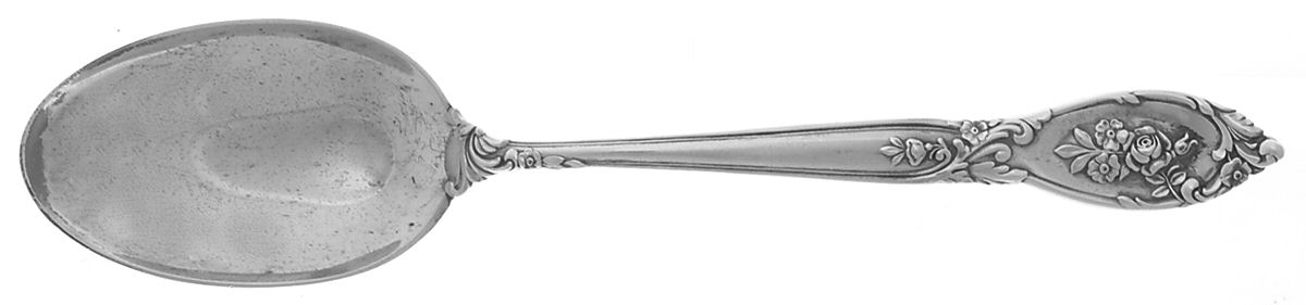 Rose Elegance (Sterling, 1958) Dessert/Oval Soup Spoon by Lunt Silver-1
