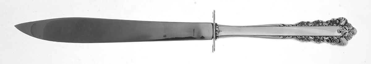 Rondelay (Sterling, 1963) Small Carving Knife W/Sterling Guard by Lunt Silver-1