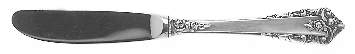 Rondelay (Sterling, 1963) Modern Hollow Butter Spreader (Stainless) by Lunt Silver-1