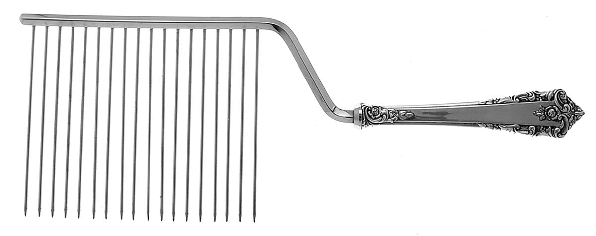 Rondelay (Sterling, 1963) Cake Breaker with Silverplate Prongs by Lunt Silver-1