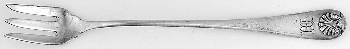 Shell (Sterling, 1888) Cocktail/Seafood Fork by Lunt Silver-1