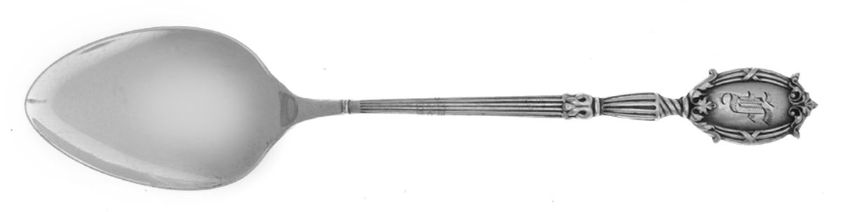 Sheraton (Sterling, 1908) Monogram Teaspoon by Lunt Silver-1
