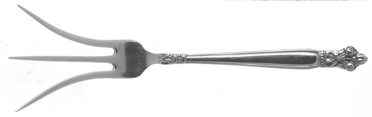 Silver Poppy (Sterling, 1949) Lemon Fork by Lunt Silver-1