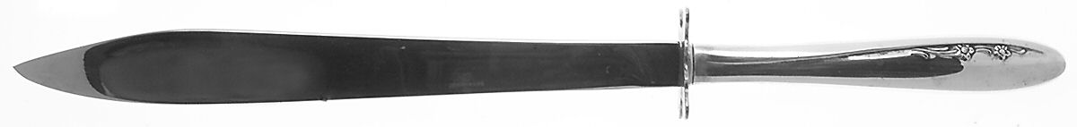 Spring Serenade (Sterling, 1957) Large Stainless Blade Roast Carving Knife by Lunt Silver-1