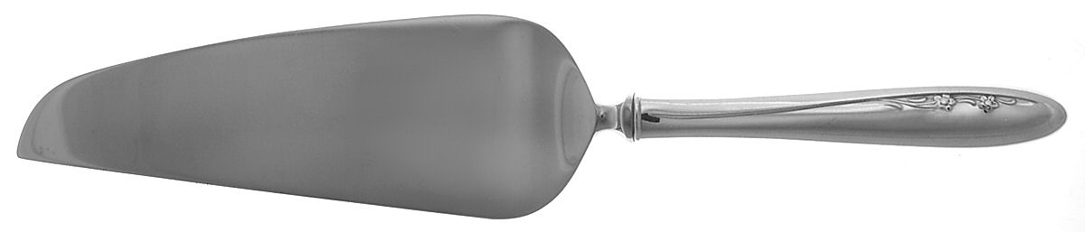 Spring Serenade (Sterling, 1957) Pie & Cake Server with Stainless Blade by Lunt Silver-1