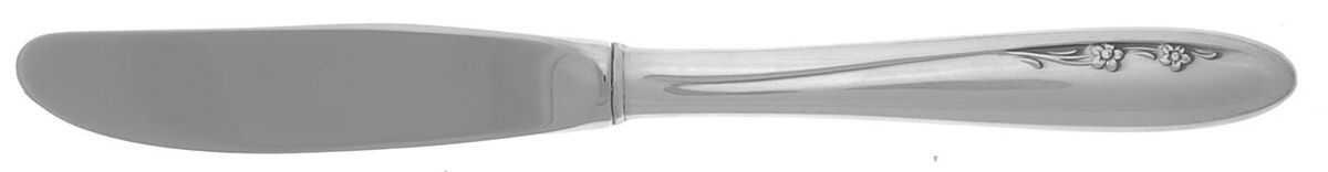 Spring Serenade (Sterling, 1957) Modern Hollow Butter Spreader (Stainless) by Lunt Silver-1