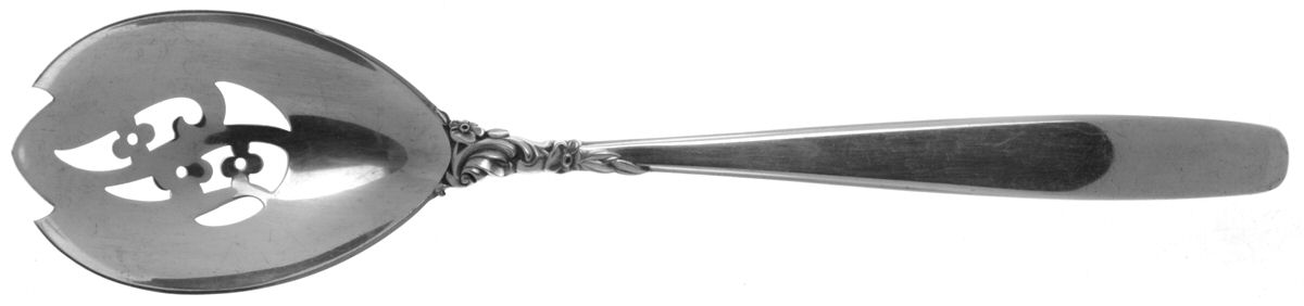 Starfire (Sterling, 1955) Pierced Tablespoon (Serving Spoon) by Lunt Silver-1