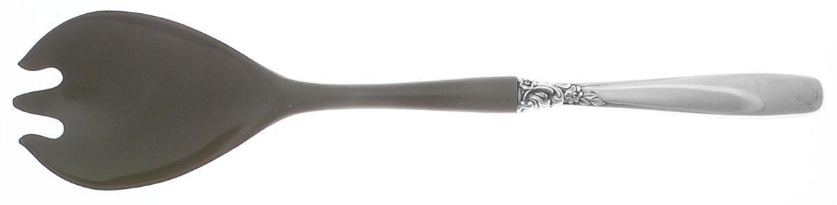 Starfire (Sterling, 1955) Salad Serving Fork with Plastic Prongs by Lunt Silver-1