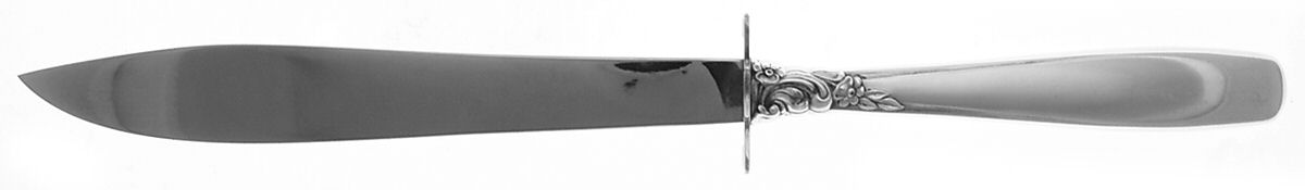 Starfire (Sterling, 1955) Small Carving Knife W/Sterling Guard by Lunt Silver-1