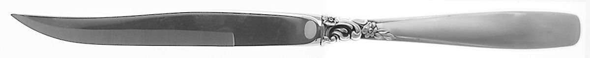 Starfire (Sterling, 1955) Individual Steak Knife Hollow Handle by Lunt Silver-1