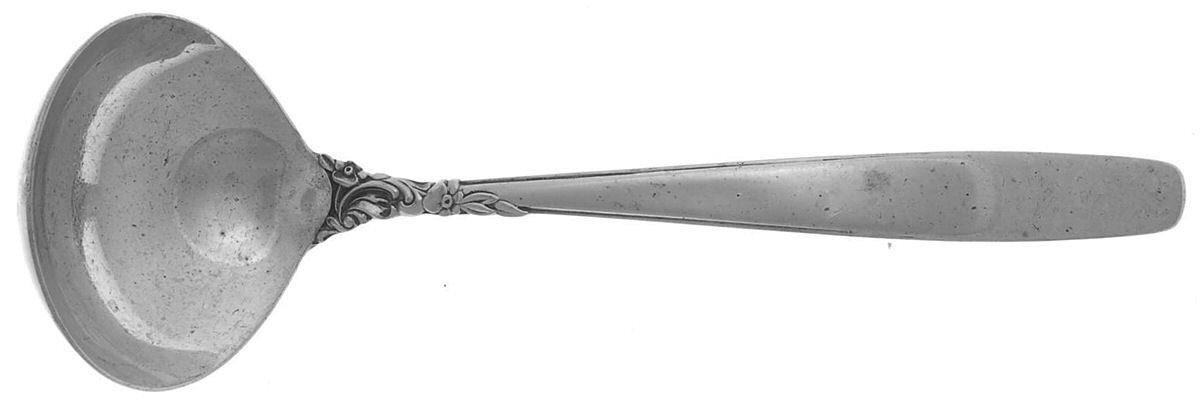 Starfire (Sterling, 1955) Solid Gravy Ladle by Lunt Silver-1