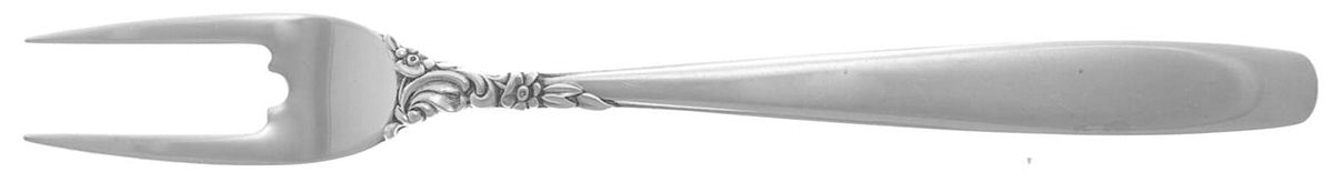 Starfire (Sterling, 1955) Short Handle Pickle/Olive Fork by Lunt Silver-1