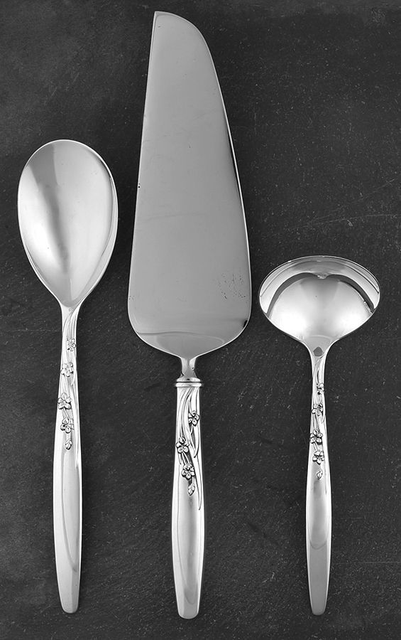 Summer Song (Sterling, 1954) 3 Piece Completer Set by Lunt Silver-1