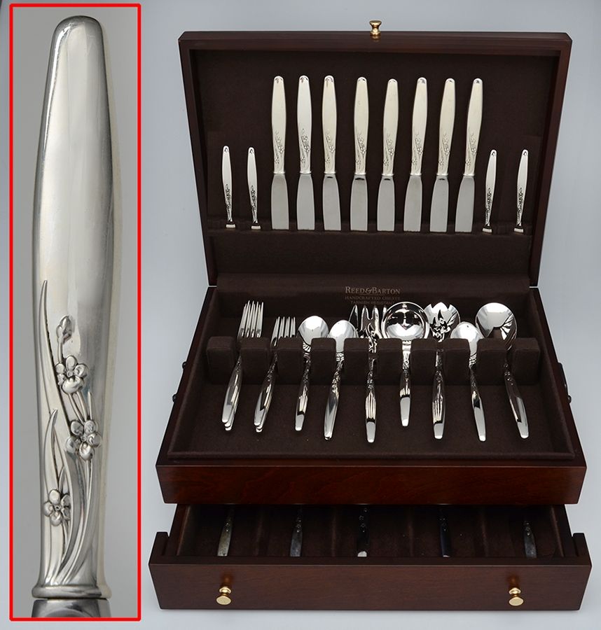 Summer Song (Sterling, 1954) 74 Piece Set by Lunt Silver-1