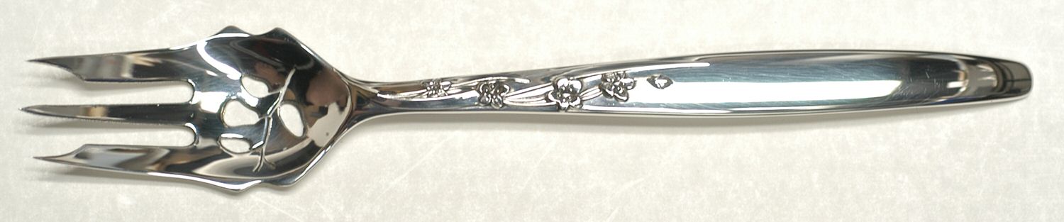 Summer Song (Sterling, 1954) Pickle Fork Pierced with Short Handle HC by Lunt Silver-1