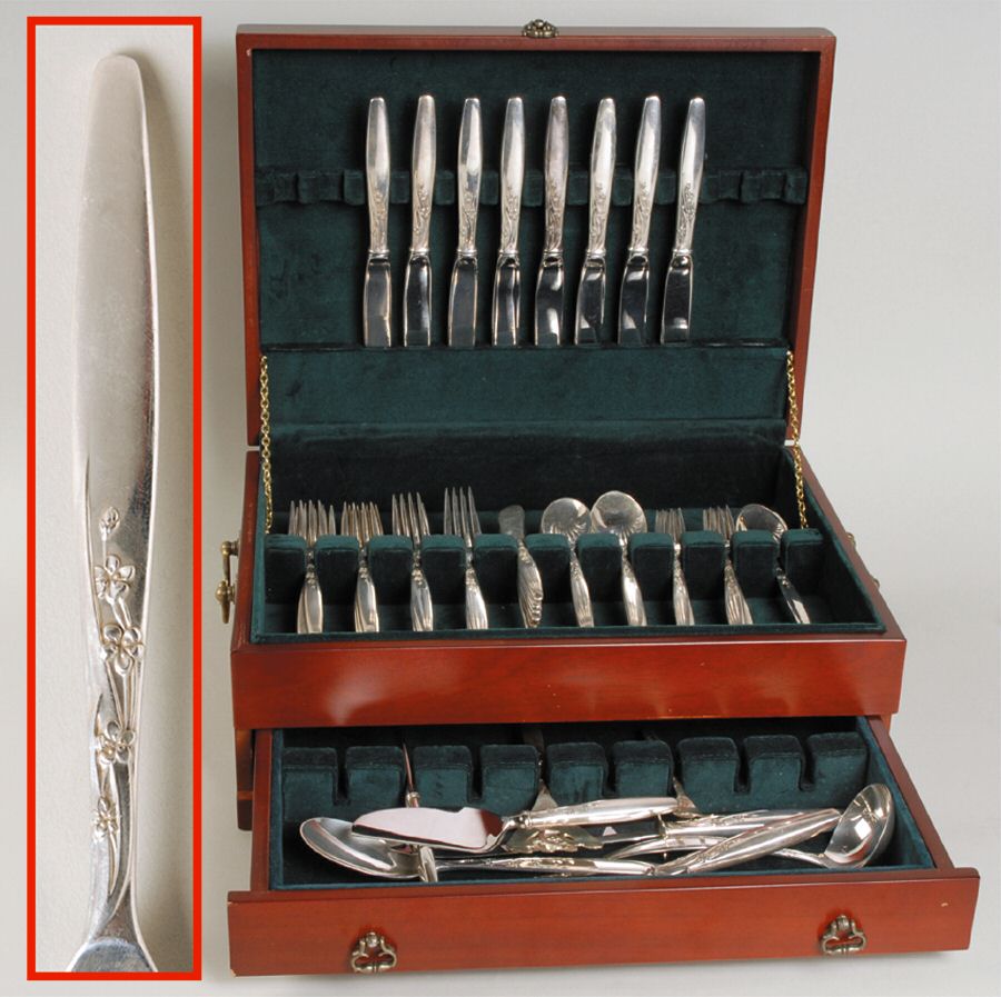 Summer Song (Sterling, 1954) 66 Piece Set by Lunt Silver-1