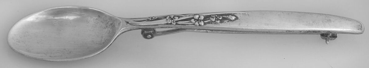 Summer Song (Sterling, 1954) Lapel Pin by Lunt Silver-1
