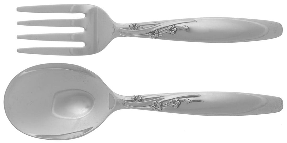 Summer Song (Sterling, 1954) 2 Pc Baby Set (BF, BS) by Lunt Silver-1