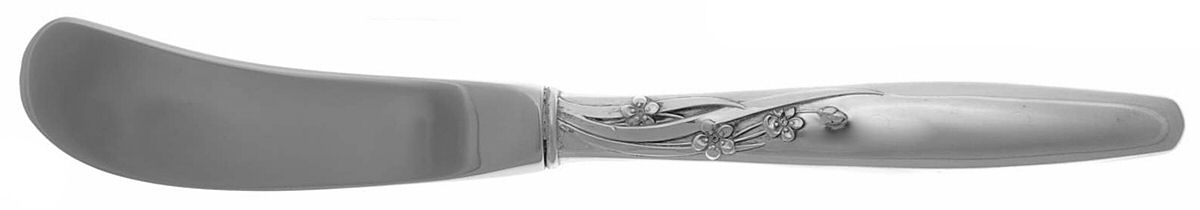 Summer Song (Sterling, 1954) Butter Spreader Hollow Hdl-Paddle/Stainless Blade by Lunt Silver-1