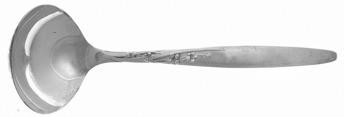 Summer Song (Sterling, 1954) Solid Gravy Ladle by Lunt Silver-1