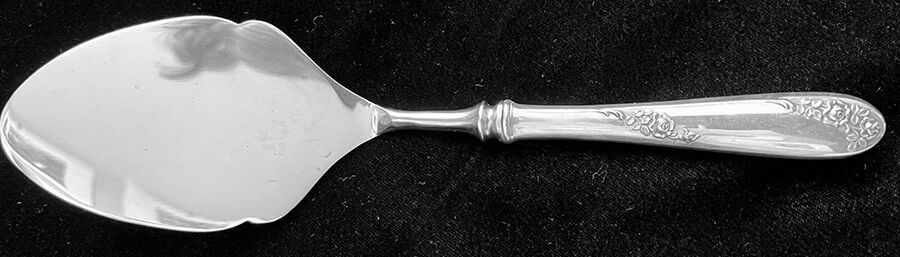 Sweetheart Rose (Sterling, 1951) Pastry Server with Stainless Blade by Lunt Silver-1