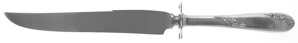 Sweetheart Rose (Sterling, 1951) Small Steak Carving Knife with Stainless Blade by Lunt Silver-1