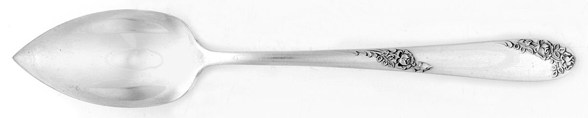 Sweetheart Rose (Sterling, 1951) Fruit/Orange Spoon by Lunt Silver-1