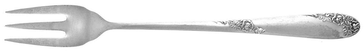 Sweetheart Rose (Sterling, 1951) Cocktail/Seafood Fork by Lunt Silver-1