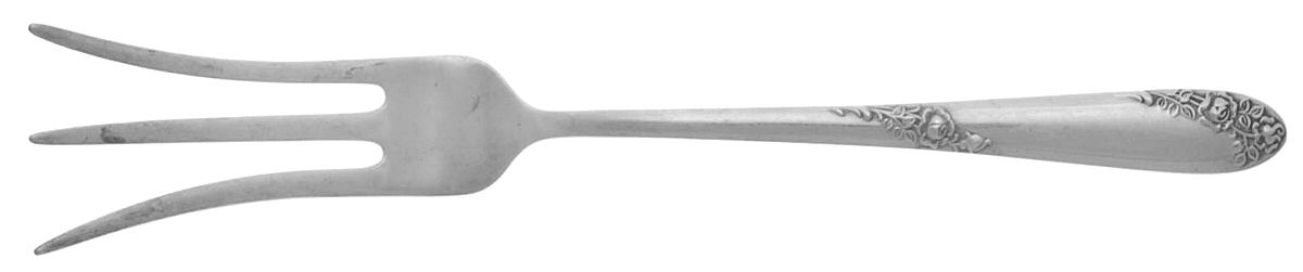 Sweetheart Rose (Sterling, 1951) Lemon Fork by Lunt Silver-1